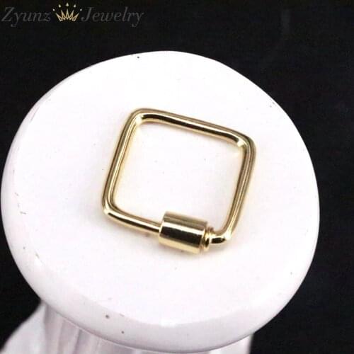 10PCS, Punk Jewelry Making Accessories Connector Fastening Spiral Locks Screw Clasp Supplies