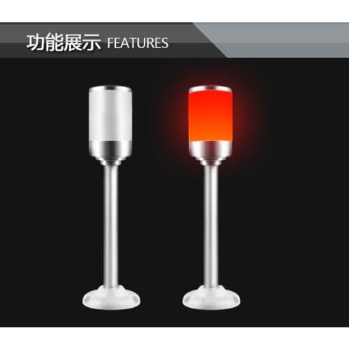 Led Red Light With Buzzer Alarm tricolor light 1 layer Tricolor Rod LED warning lamp LED signal 24V tower lamp For CNC Machines