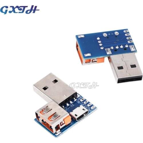 USB Converter Standard Type A USB Female to Male to Micro USB to 4P Terminal Adapter Board 2.54mm Connector
