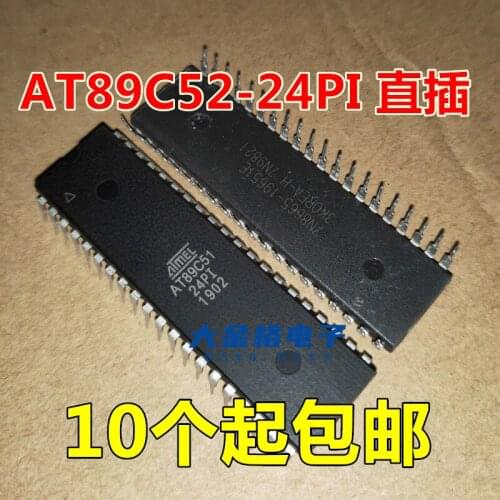 In Stock 100% New&original 5pcs/lot AT89C52-24PI AT89C52 852 DIP-40