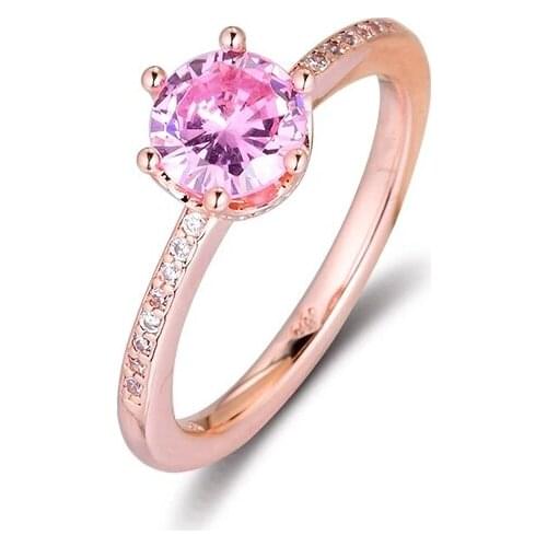 Pink Sparkling Crown Rings for Women Men 2020 New Autumn 925 Sterling silver Ring Anillos Wedding Anillos Jewelry