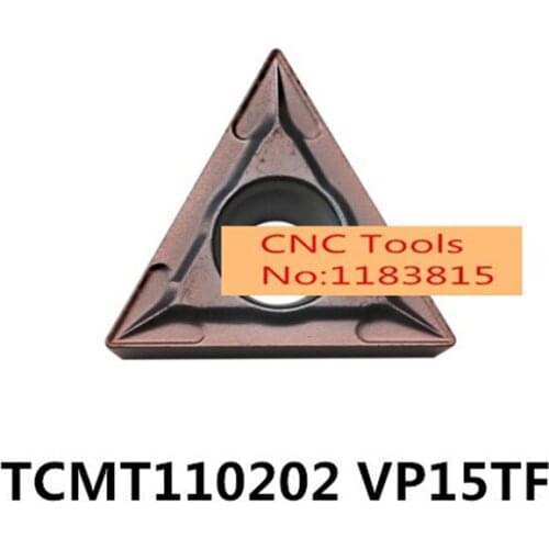 10PCS TCMT110202 VP15TF/TCMT110204 VP15TF/TCMT110208 VP15TF, carbide inserts for turning tool holder boring bar