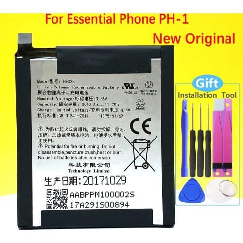100% Original HE323 3040mAh Battery For Essential Phone PH-1 Phone In Stock Latest Production High Quality Battery+Home Delivery