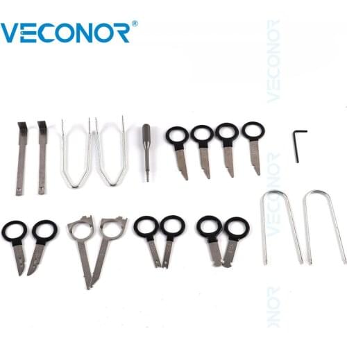 20pcs Car Stereo Radio Removal Tool Key Kit Compatible for Mercedes/BMW/VW/Audi/Ford