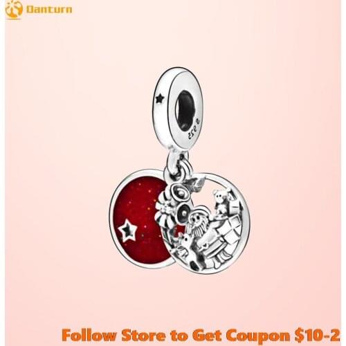 2020 New 925 Sterling Silver Beads Santa Love Peace Joy Dangle Charms fit Original Pandora Bracelets Women DIY Jewelry