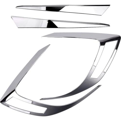 4Pcs Chrome Tail Light Eyebrow Cover Strip Trim Fit for Honda Civic 10th Sedan 2016 2017 2018 2019 2020