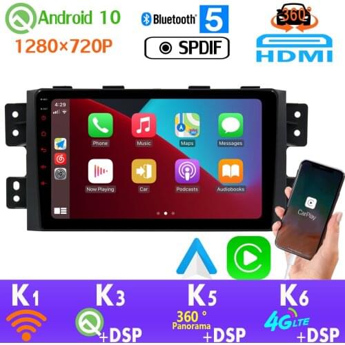 PX6 4+64G 1280*720P Android 10.0 GPS Radio For Kia Borrego Mohave Car Multimedia Player CarPlay Head Unit 360 4*AHD Camera auto