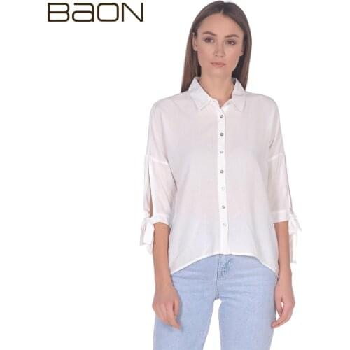 Блузки с рукавом BAON China At AliExpress