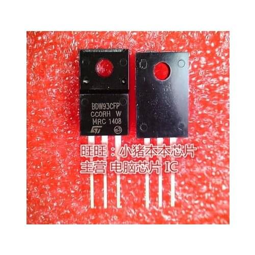 Free shipping 100PCS BDW93CFP BDW93CF TO220F