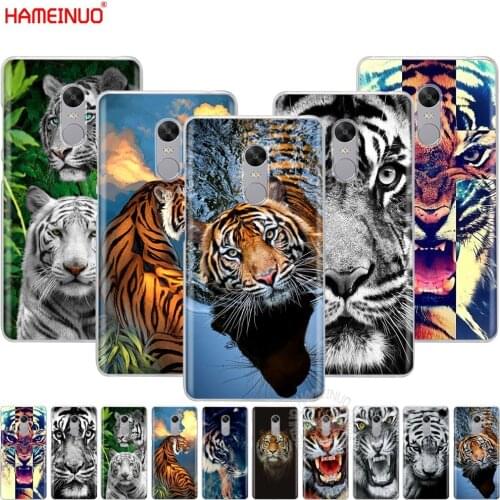 HAMEINUO tiger animal Cover phone Case for Xiaomi redmi 5 4 1 1s 2 3 3s pro PLUS redmi note 4 4X 4A 5A