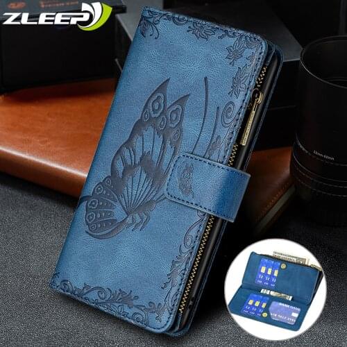 Zipper Wallet A32 A52 A72 Case For Samsung Galaxy A42 A12 A02 A71 A51 A41 A31 A21 S A11 S20 S21 FE Lite Plus Ultra Phone Cover