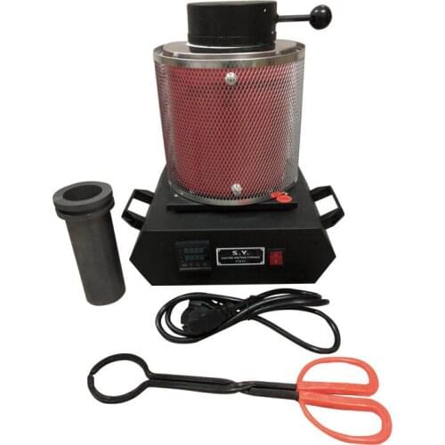 2KG/3KG Jewel Gold Melting Furnace Machine 110V/220V 1600W Kiln Casting Refining Precious Metals Melts Gold Silver Tin Aluminum