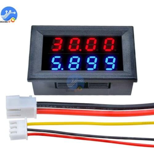 Mini Digital Voltmeter Ammeter High Precision 0~100V 10A Measure instrument tool 4bit Accurate Voltage Current Meter led display