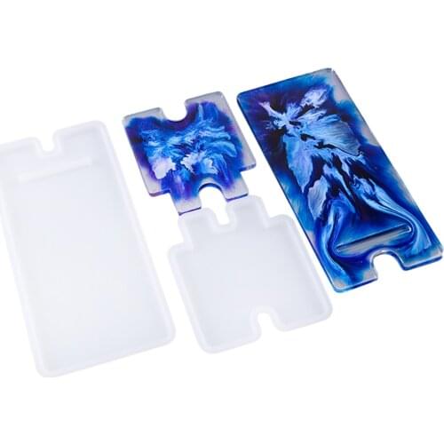 Mobile Phone Stand Mould Phone Stand Silicone Mold Casting Mould for Make Cellphone Holder #W0