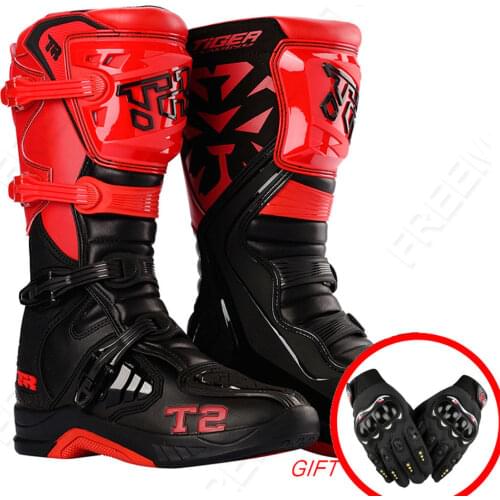 EU 39-45 Motocross Boots Motorcycle Enduro Professional Racing Motocross Off-road Bottas Motorcycle Motorboat Shoes Racing Boots