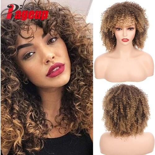 PAGEUP Black Wigs