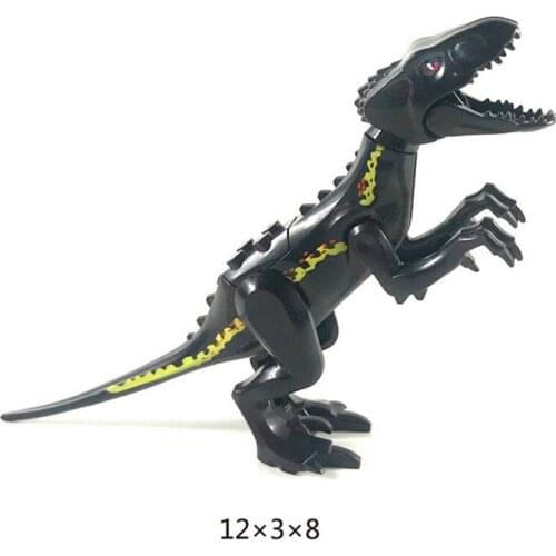 Jurassic Park World Dinosaur Baryonyx Indominus Rex Indoraptors Model Building Blocks Enlighten Action Figure Toys For Children