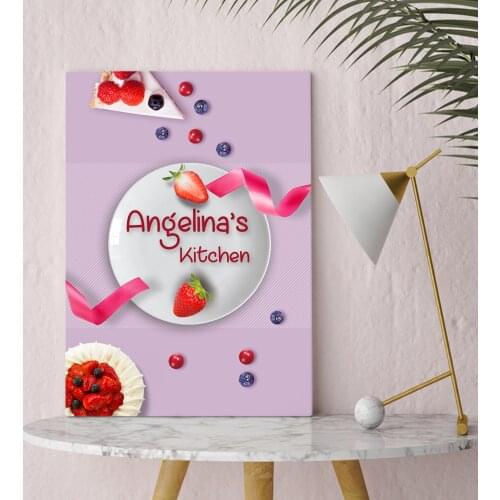 Personalized Kitchen Canvas Decoration Gift Dear Moment Happy Design Modern Good Quality Reliable Wall Special Occasions Memory