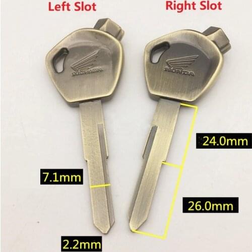 Plating handle with magnetic PHD 38 gold Motorcycle left groove and right groove blank keys