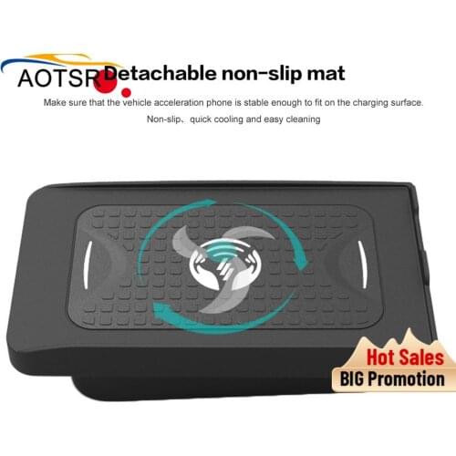 QI car wireleess charger for Volvo XC90/XC60/S90L/V90 2017 2018 Intelligent Infrared Fast Wireless Charging Car Phone Holder