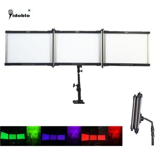 RGBW soft strip light led flexible led video light thin led light photography equipment case three slice Free Shipping