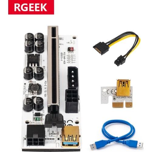 Riser VER 010 USB 3.0 PCI-E Riser VER010-X Express Cable Riser For Video Card X16 Extender PCI-E cabo Riser Card For Mining