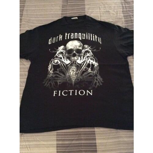 DARK TRANQUILLITY Fiction Shirt XL, In Flames, Kalmah, Katatonia, Opeth,absu Pre-Cotton Tee Shirt For Men