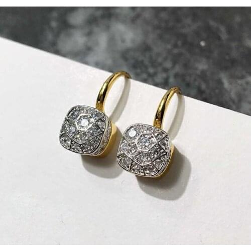 21 Colors Crystal Hive Honeycomb style Earrings Black Purple Yellow Color Drop Earring For Women Gift Fashion Jewelry(DJ1192)