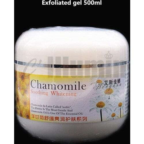 Chamomile Scrubs Exfoliator Gentle Exfoliated Gel 500ml for Face and Body Beauty Salon
