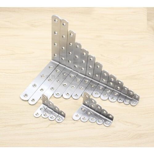 Thick stainless steel angle code triangle bracket fixed angle iron furniture 90 degree right angle furniture hardware