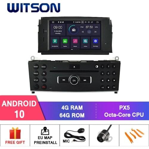 WITSON Android 10 Octa- core 4G RAM +64G ROM CAR DVD PLAYER FOR MERCEDES-BENZ C CLASS auto dvd navigation GPS car audio