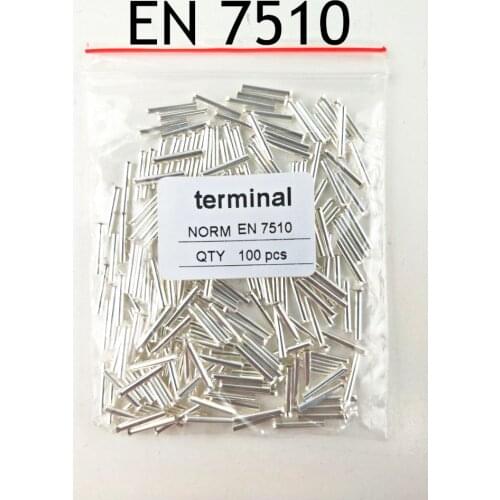100PCS 20AWG Bootlace cooper Ferrules kit set Wire Copper Crimp Connector Insulated Cord Pin End Terminal EN7510