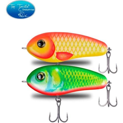 115mm 60g Hard Plastic Pencil Lure Jerk bait Lure luminous Fishing Lure Big size with Mustad Hook