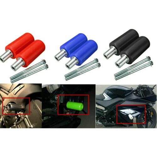 2pcs Motorcycle Frame Exhaust Slider Crash Pad Protector Fit For ATV Street Dirt Bike Accessories