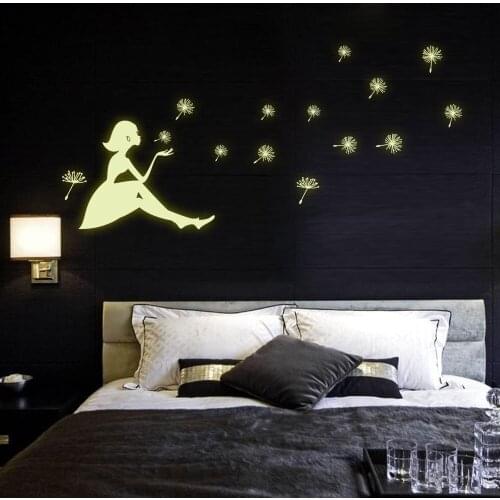 21*30cm wholesale vinyl pvc stencils glow in the dark sticker wall sticker for home decoration removable