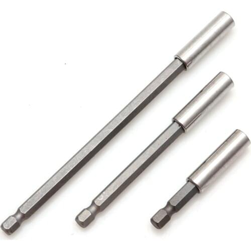 3Pc 1/4 Hex Quick Release Magnetic Screwdriver 60/100/150mm Extension Bit Holder