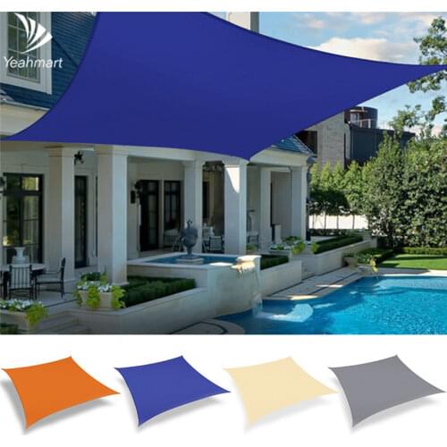 3x2M Waterproof Sun Shade Polyester Square Rectangle Shade Sail Garden Terrace Canopy Swimming Camping Hiking Yard Sail Awning
