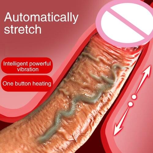 8 Frequency Telescopic Realistic Penis Dildo Vibrator For Women Pussy Masturbator Wireless Remote G-spot Dildo Vibrator Sex Toys