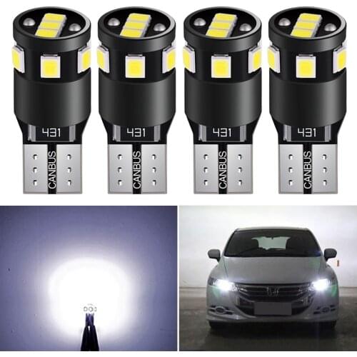A pack T10 LED Canbus W5W 194 168 Auto Lamp for Car Parking Light Clearance Dome Reading Interior Trunk Lamp Error Free white