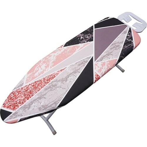 140*50cm Ironing Board Cover Household Geometric Marble Print Cloth Heat Resistant Ironing Board Covers Laundry Home Supplies