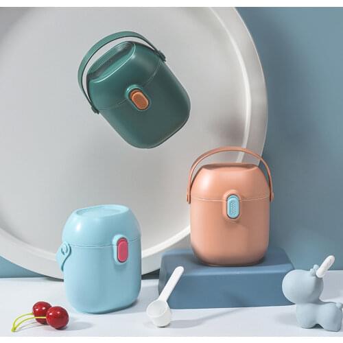 Baby Formula Dispenser Milk Powder Compartment Storage Box Infant Snacks and Food Out Portable Box Baby Formula Dispenser