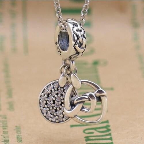Creative Knotted Heart Charm Mothers Day Heart Interwoven Charm
