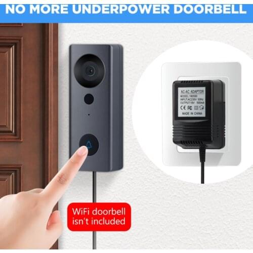 Tuya 1080P HD Video WiFi Doorbell Camera Door Bell Ring Chime Outdoor Two-Way Intercom IP55 Waterproof PIR Motion Sensor