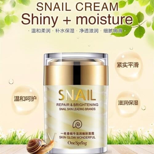 OneSpring Face Cream Whitening Snail Cream Aloe Vera Anti Aging Anti Wrinkle Nourishing Acne Treatment Moisturizing Repair Skin