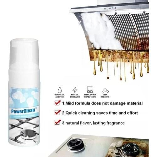 Kitchen Oil Stain Cleaner Portable Derusting Spray Hood Oil Heavy Tool Kitchen Remove Stain Stain Range Cleaning Cleaner A6P7