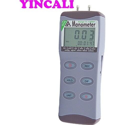 Pressure Gauge AZ-8230 Large screen display Digital Manometer Differential Pressure Tester 11 pressure units for the selection