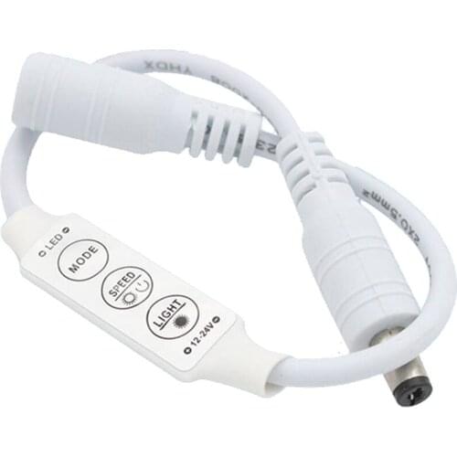 Mini Led Strip Control 3Key Manual Dimming Switch For Single Color Strip Lighting 3528 5050 led strip DC12V