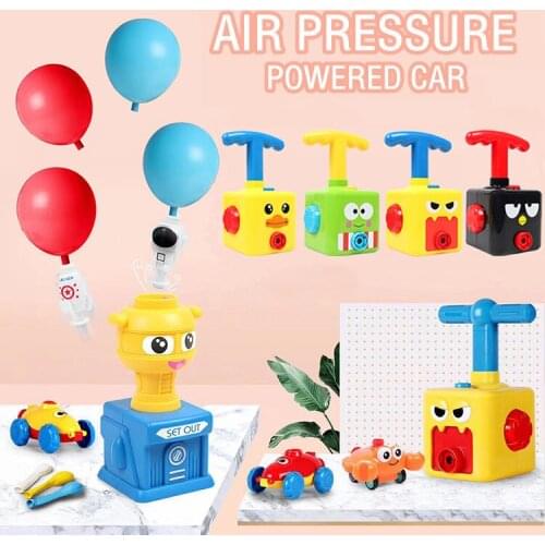 Power Balloon Car Education Science Experiment Inertial Puzzle Fun Inertial Power Balloon Montessori Toys for Children Gift