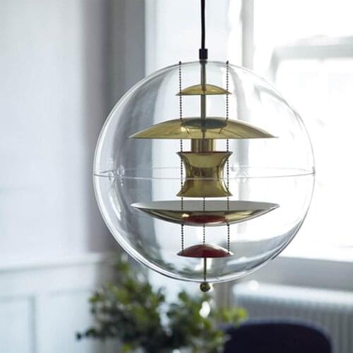 Nordic Planet Globe Pvc Ball Pendant Lights For Hotel Villa Living Room Danish Design Hanging Lamp Fixtures Kitchen Luminaire