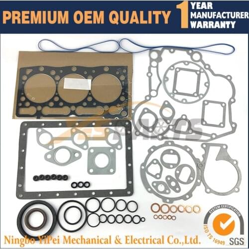 Full Gasket kit Upper and Lower For Kubota D1105 diesel engine parts